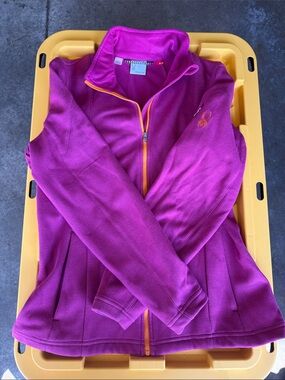 Spyder Women's Utility Jacket Magenta with Orange Zipper